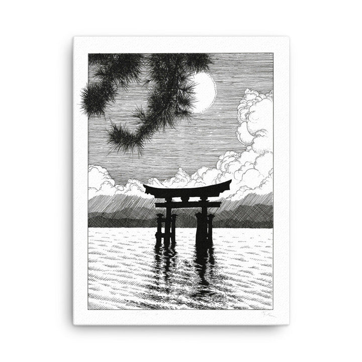 Gerahmte Leinwand - Miyajima Pavel Illustrations ohne Rahmen / 30x41 cm (12″×16″) artlia