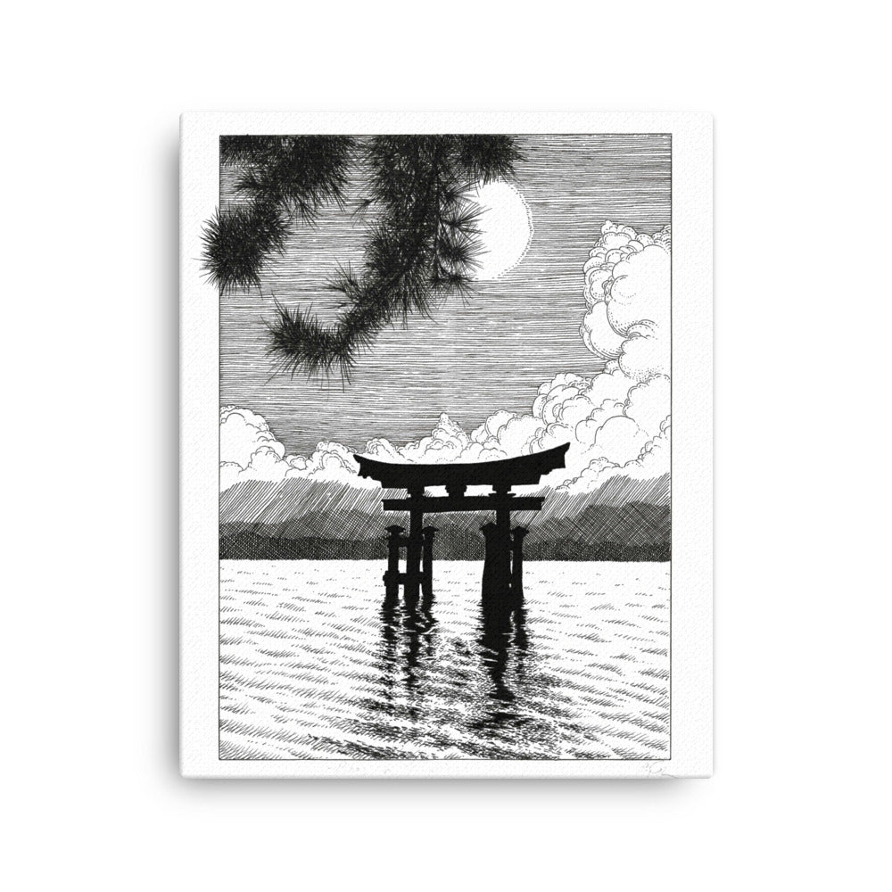 Gerahmte Leinwand - Miyajima Pavel Illustrations ohne Rahmen / 41x51 cm (16″×20″) artlia