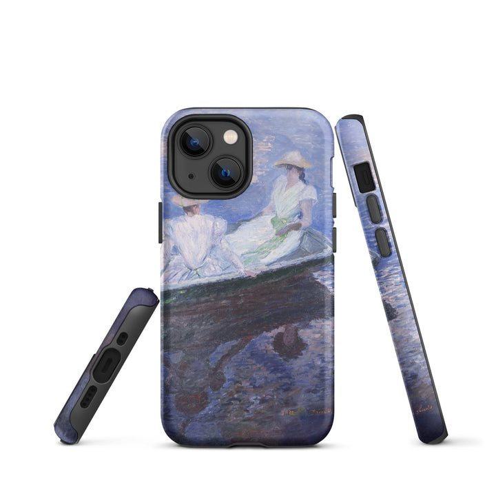 Hardcase iPhone® Handyhülle - Claude Monet, On the Boat Claude Monet iPhone 13 mini artlia