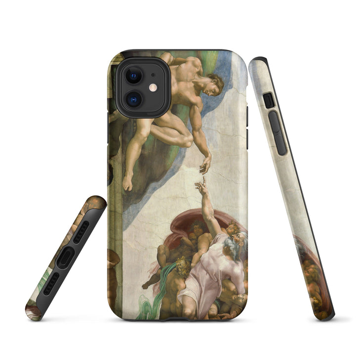 Hardcase iPhone® Handyhülle - Michelangelo, Creation of Adam Michelangelo iPhone 11 artlia