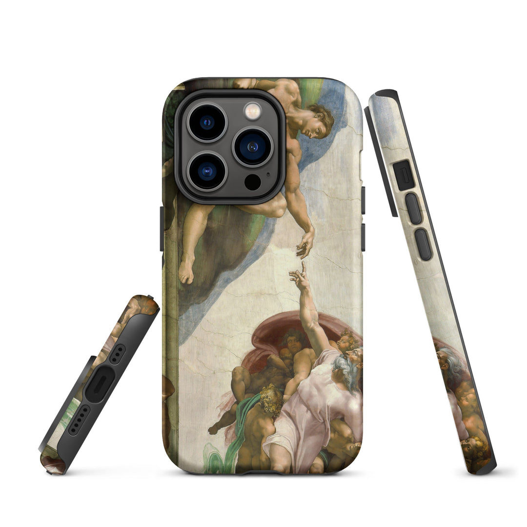 Hardcase iPhone® Handyhülle - Michelangelo, Creation of Adam Michelangelo iPhone 14 Pro artlia