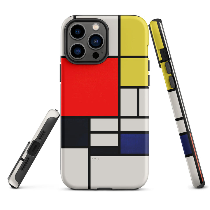 Hardcase iPhone® Handyhülle - Mondrian, Composition with red yellow black gray and blue Piet Mondrian iPhone 13 Pro Max artlia