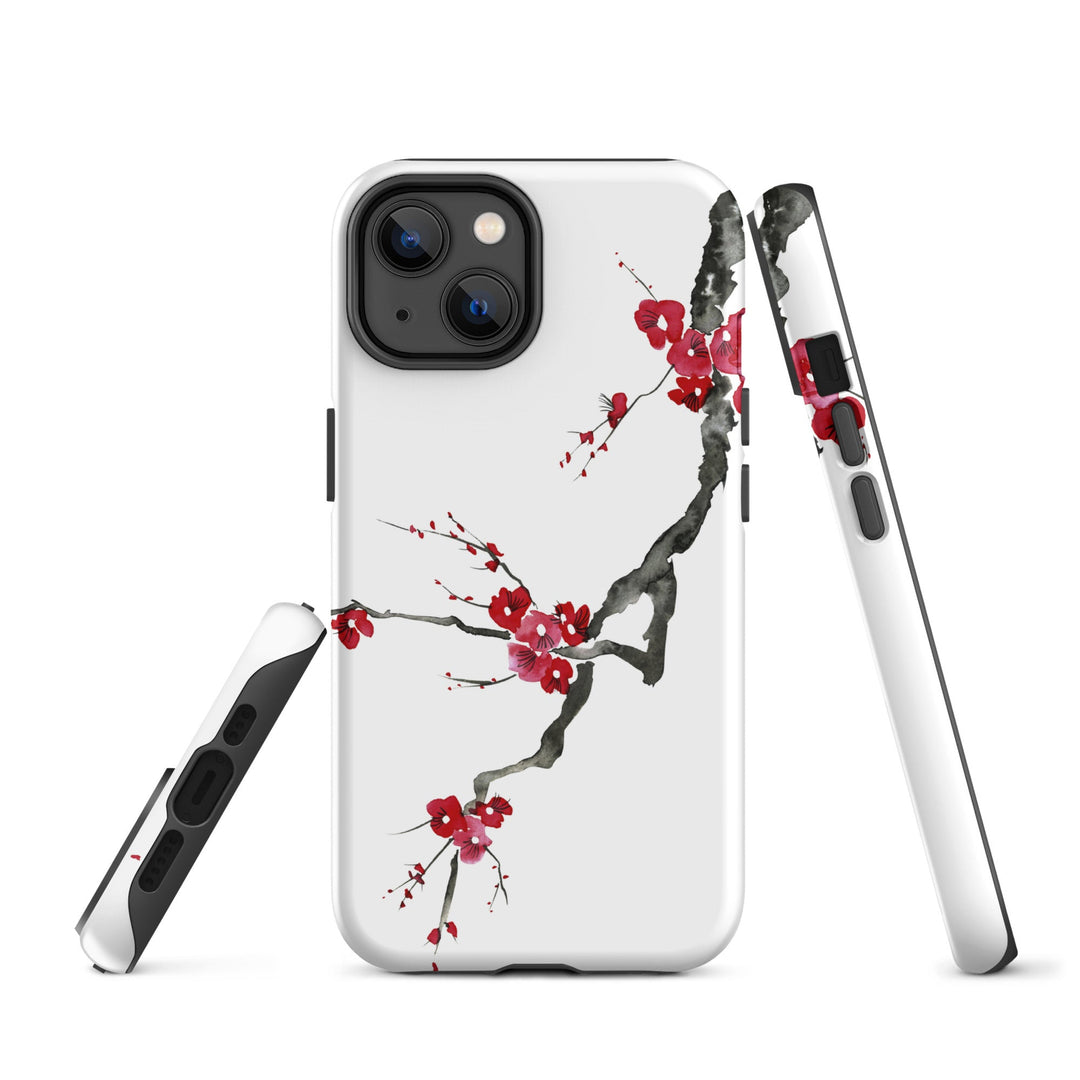 Hardcase iPhone® Handyhülle - Pflaumenblüten Kuratoren von artlia iPhone 14 artlia