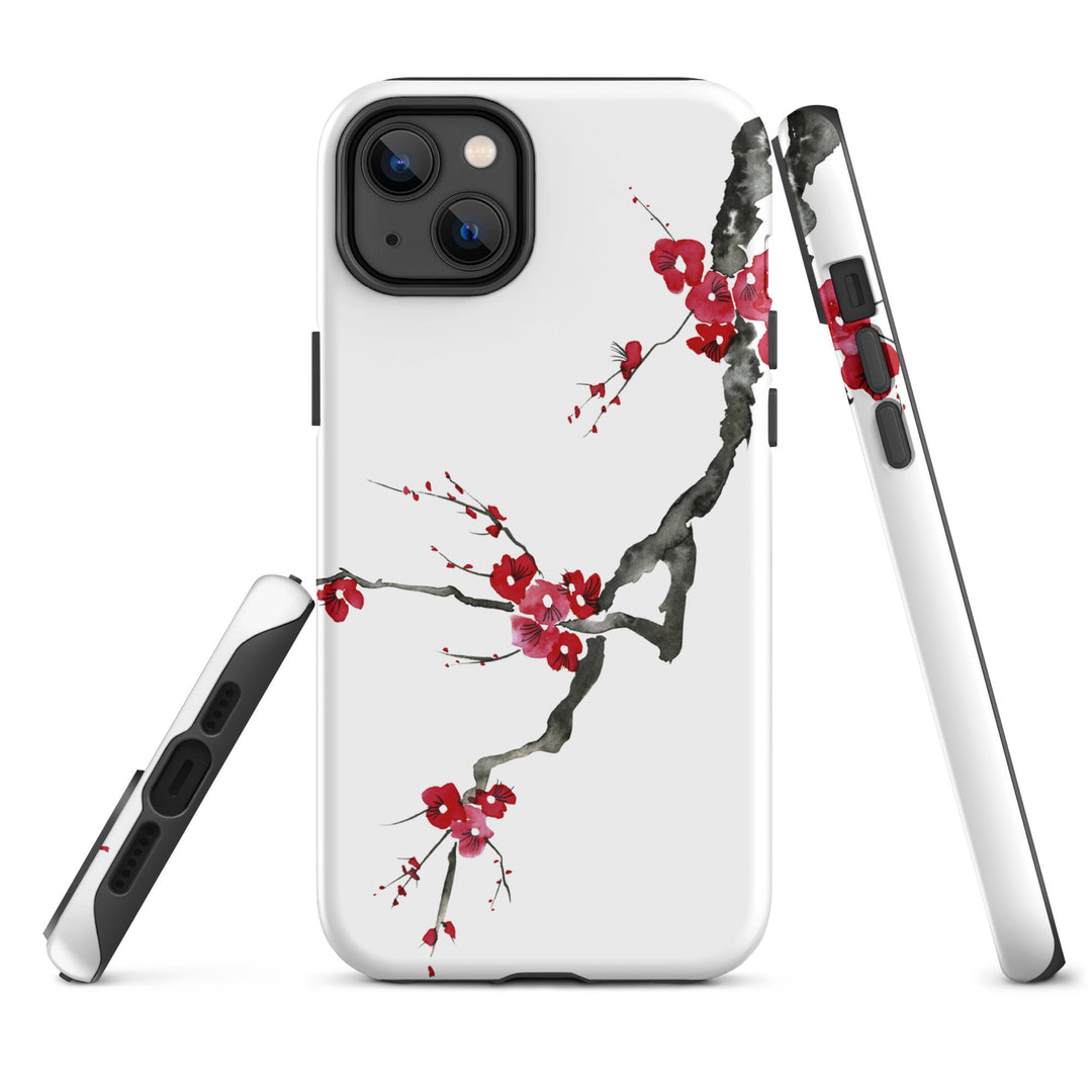 Hardcase iPhone® Handyhülle - Pflaumenblüten Kuratoren von artlia iPhone 14 Plus artlia