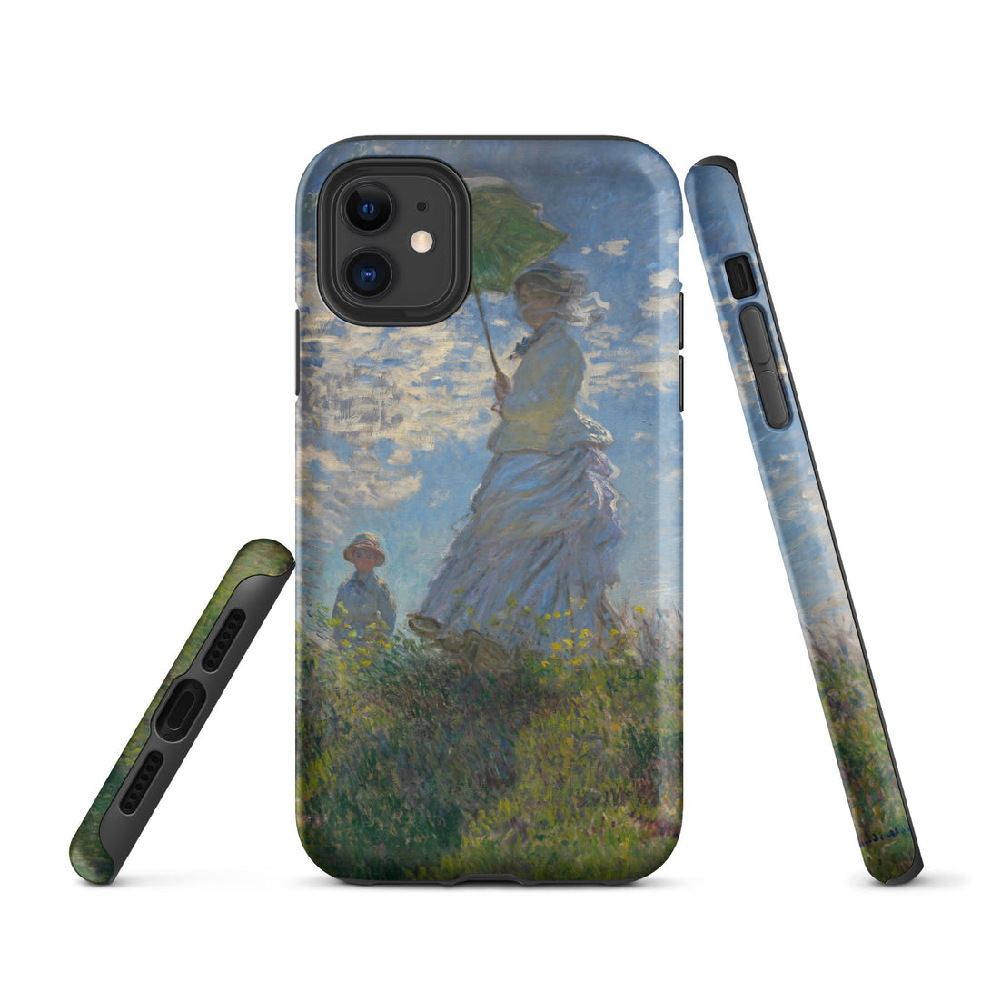 Hardcase iPhone® Handyhülle - Woman with a Parasol - Madame Monet and Her Son Claude Monet iPhone 11 artlia