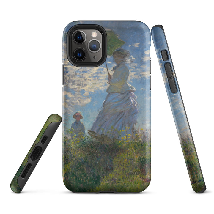Hardcase iPhone® Handyhülle - Woman with a Parasol - Madame Monet and Her Son Claude Monet iPhone 11 Pro artlia