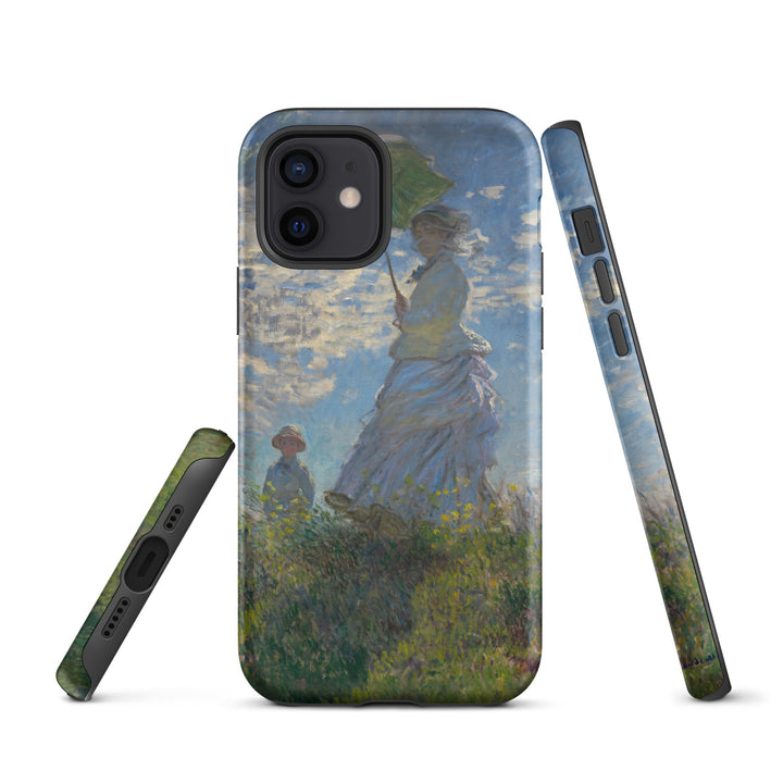 Hardcase iPhone® Handyhülle - Woman with a Parasol - Madame Monet and Her Son Claude Monet iPhone 12 artlia