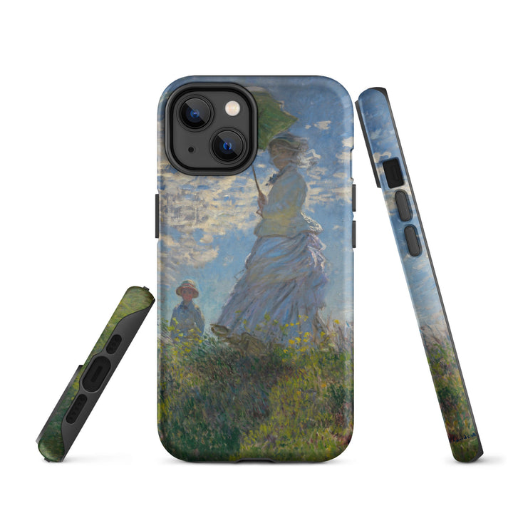 Hardcase iPhone® Handyhülle - Woman with a Parasol - Madame Monet and Her Son Claude Monet iPhone 14 artlia