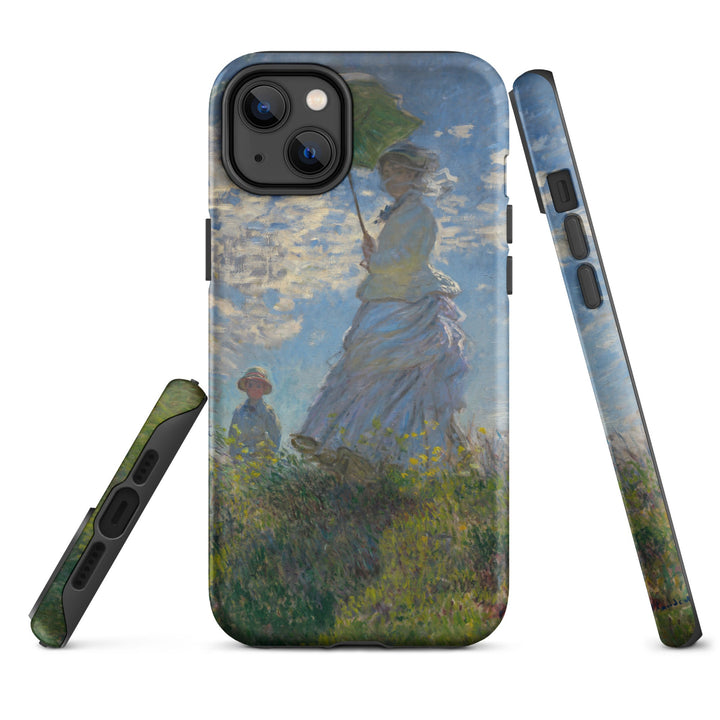 Hardcase iPhone® Handyhülle - Woman with a Parasol - Madame Monet and Her Son Claude Monet iPhone 14 Plus artlia