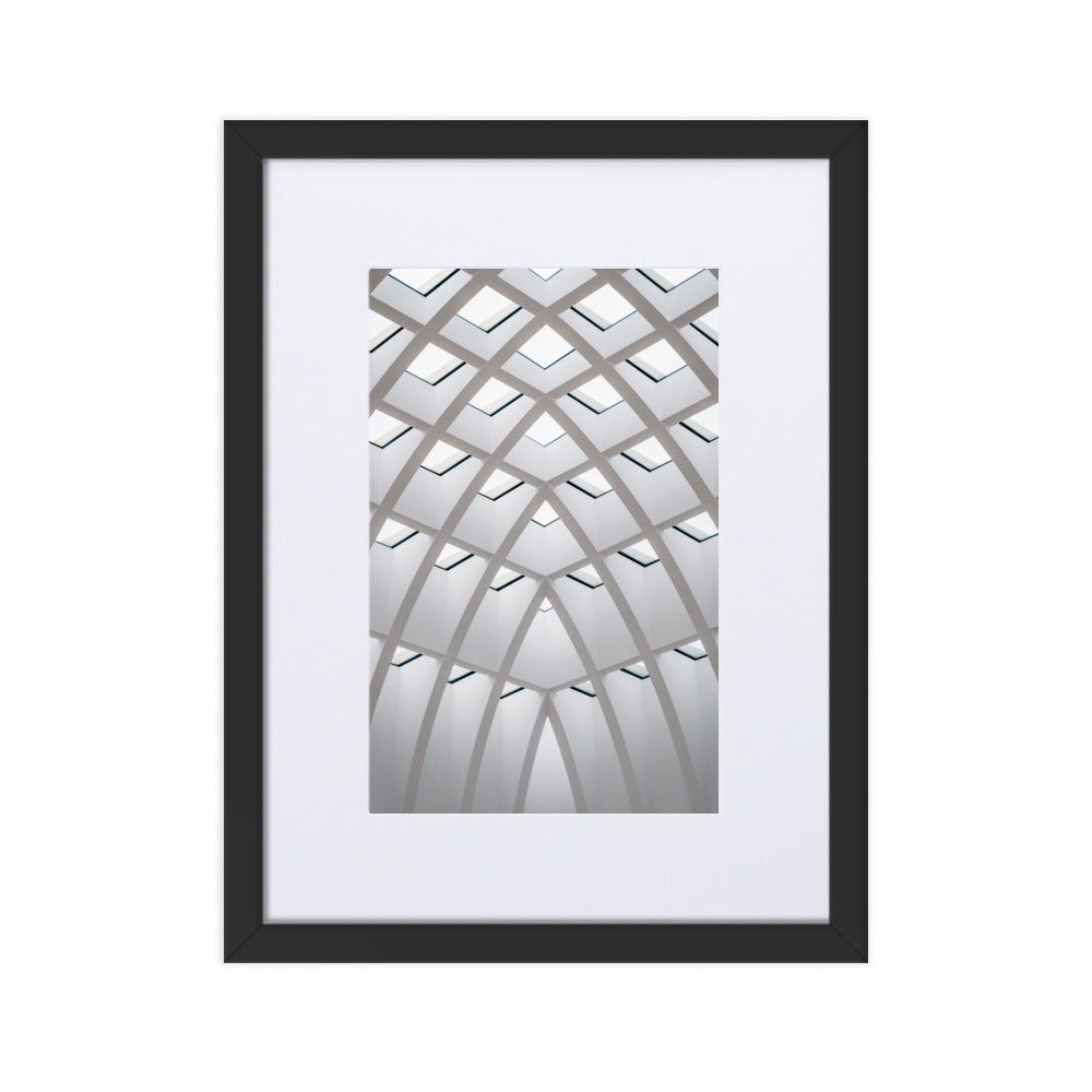 Poster mit Passepartout - Geometrisches Design Kuratoren von artlia Schwarz / 30×40 cm artlia