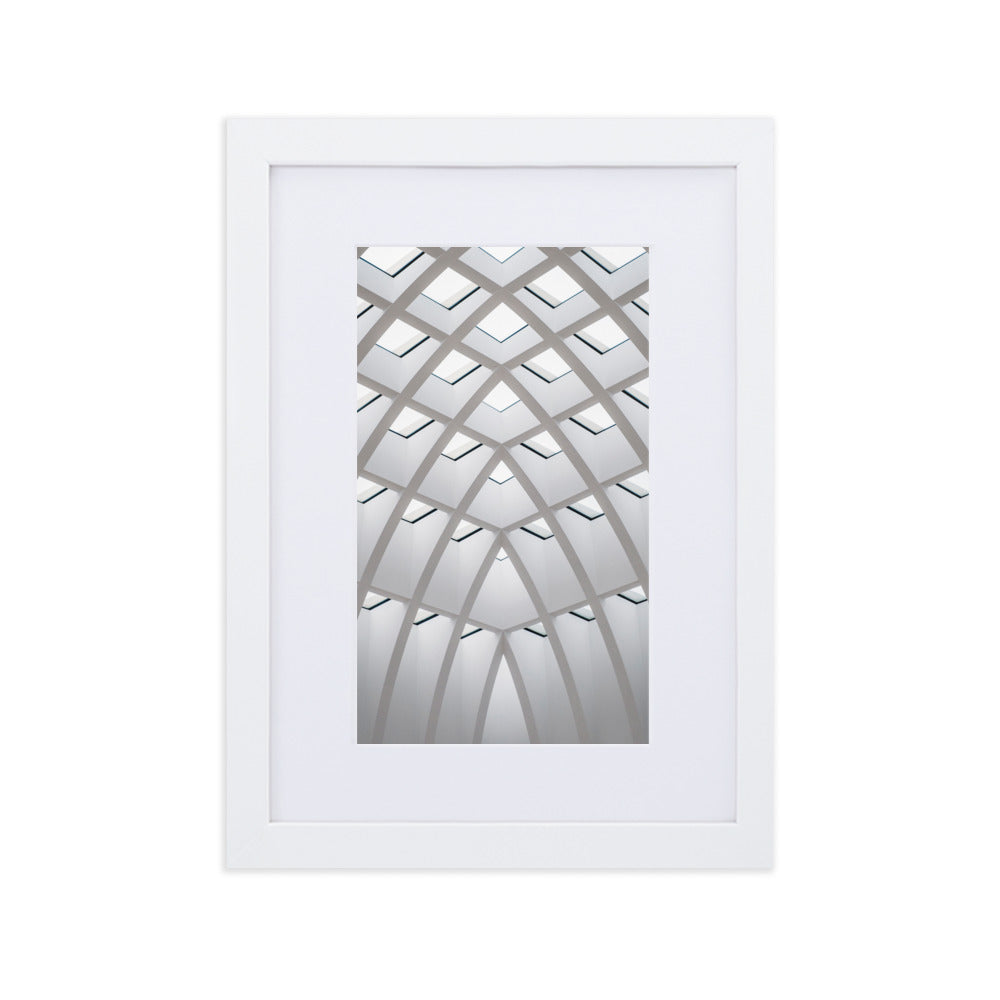 Poster mit Passepartout - Geometrisches Design Kuratoren von artlia Weiß / 21×30 cm artlia