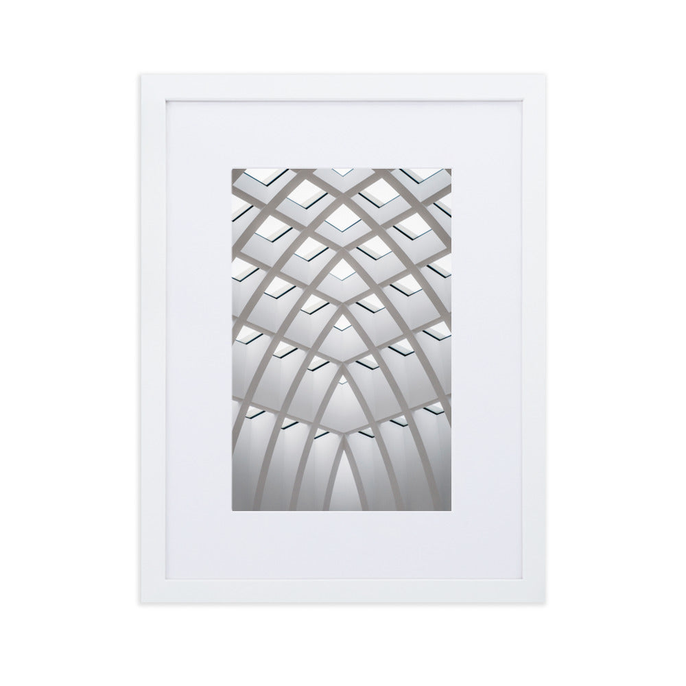 Poster mit Passepartout - Geometrisches Design Kuratoren von artlia Weiß / 30×40 cm artlia