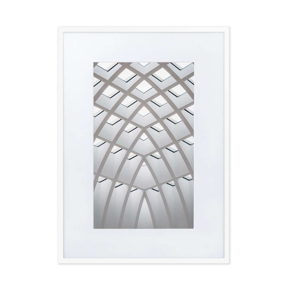 Poster mit Passepartout - Geometrisches Design Kuratoren von artlia Weiß / 50×70 cm artlia
