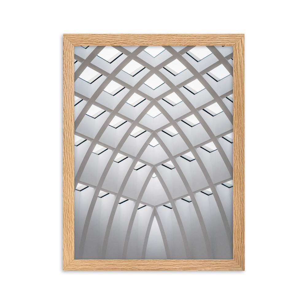 Poster mit Rahmen - Geometrisches Design Kuratoren von artlia Oak / 30×40 cm artlia