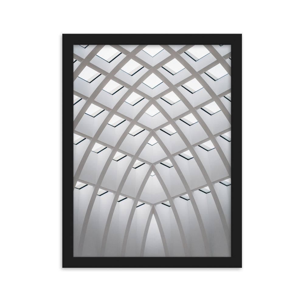 Poster mit Rahmen - Geometrisches Design Kuratoren von artlia Schwarz / 30×40 cm artlia