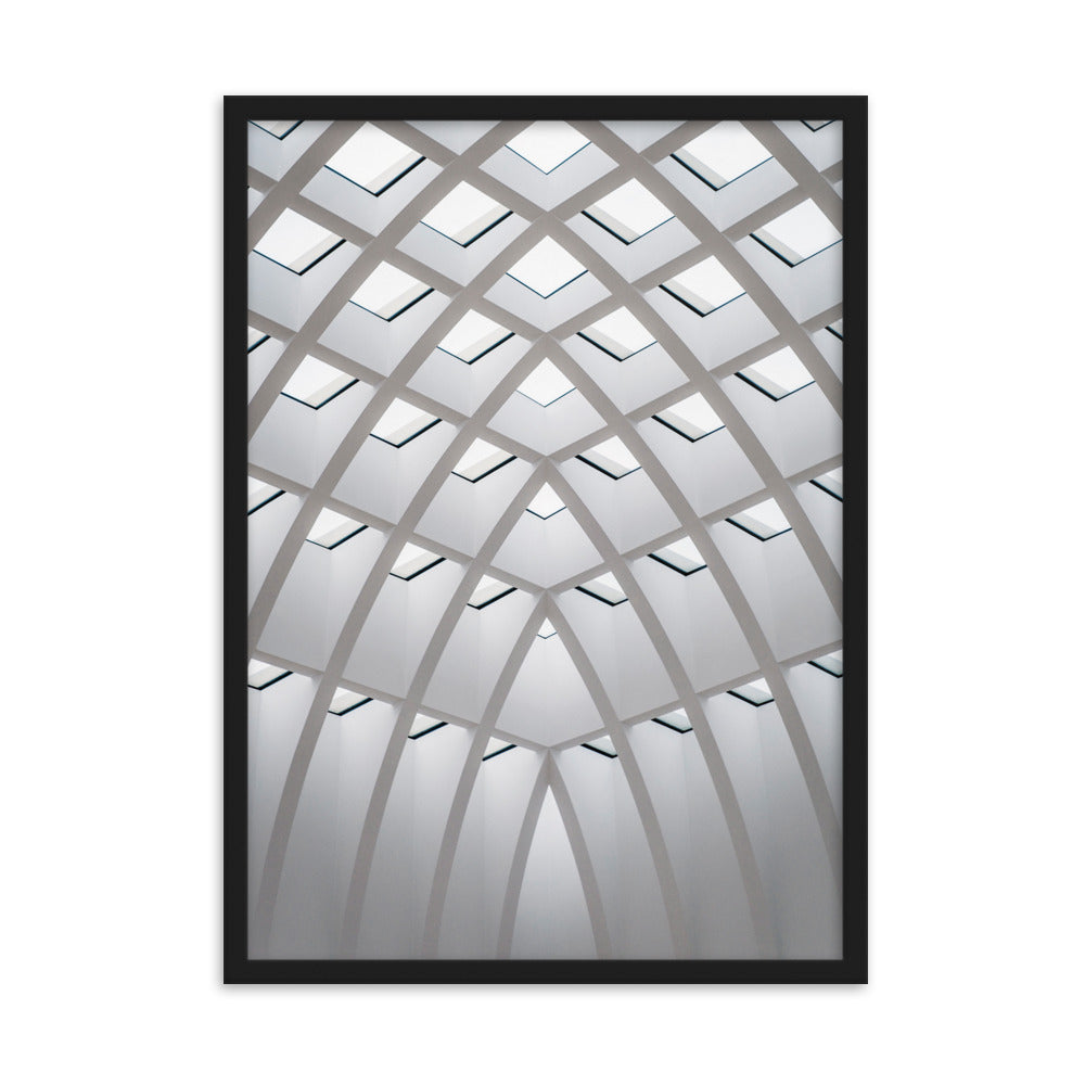 Poster mit Rahmen - Geometrisches Design Kuratoren von artlia Schwarz / 50×70 cm artlia