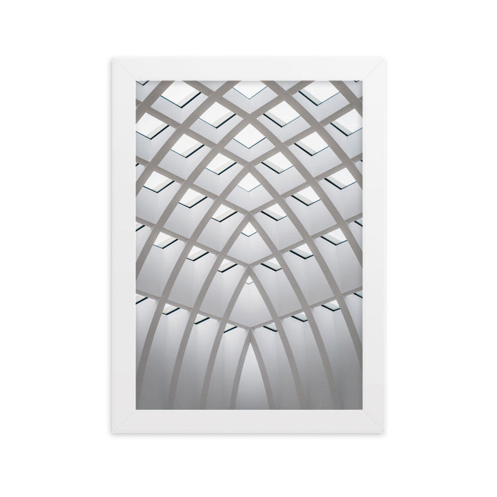 Poster mit Rahmen - Geometrisches Design Kuratoren von artlia Weiß / 21×30 cm artlia