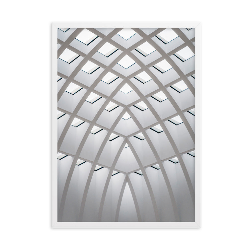 Poster mit Rahmen - Geometrisches Design Kuratoren von artlia Weiß / 50×70 cm artlia
