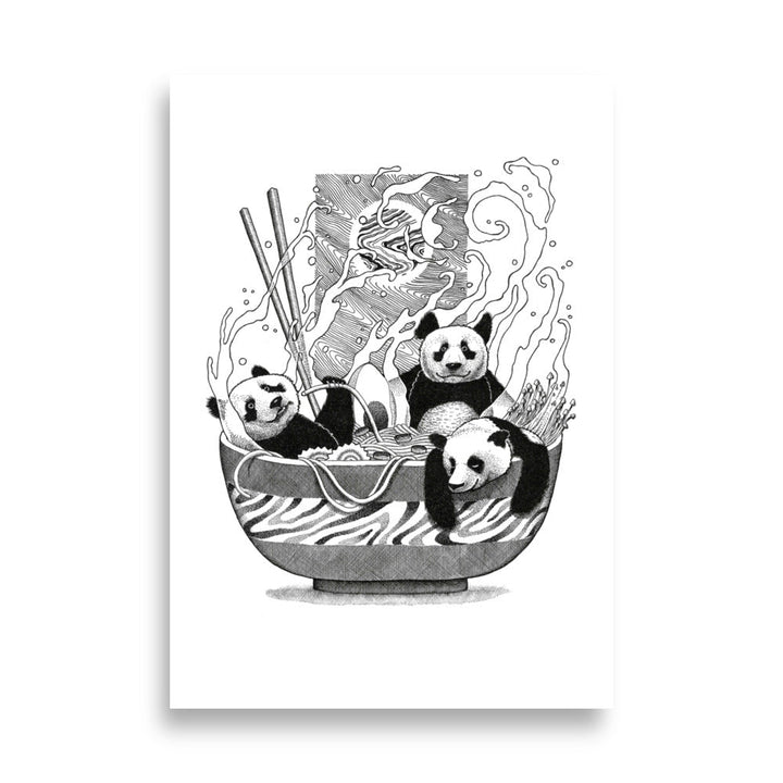 Poster - Panda Ramen Pavel Illustrations 70×100 cm artlia