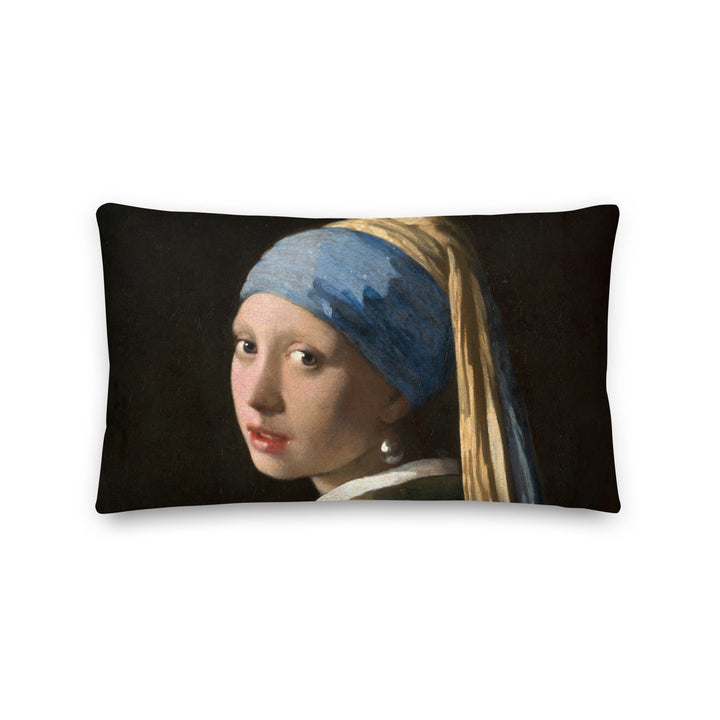 Premium-Kissen - Girl with a Pearl Earring Johannes Vermeer 50x30 cm artlia