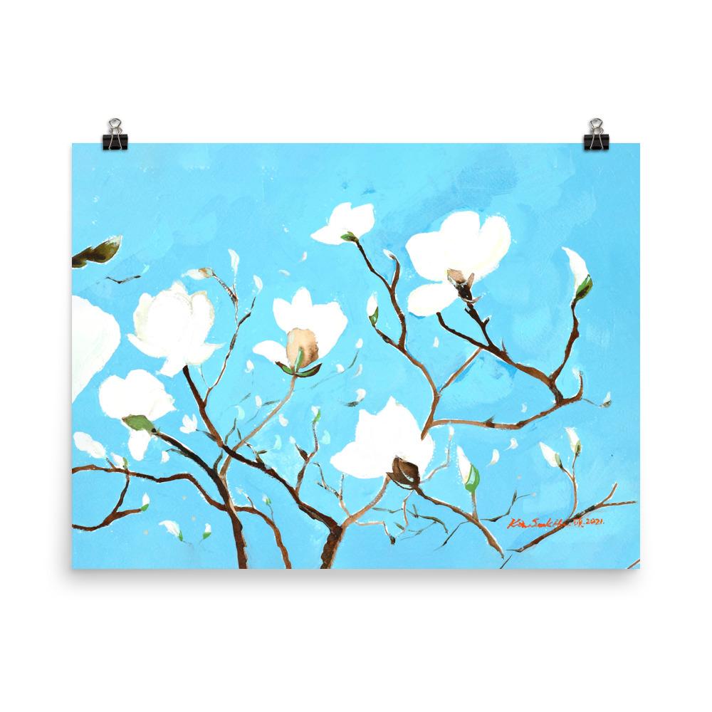A Thousand, Shiny Magnolia - Poster Seokhee Kim 46x61 cm artlia