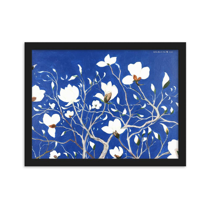 A Thousand, Splendid Magnolia - Poster im Rahmen artlia Schwarz / 30×40 cm artlia