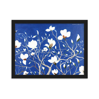 A Thousand, Splendid Magnolia - Poster im Rahmen artlia Schwarz / 30×40 cm artlia
