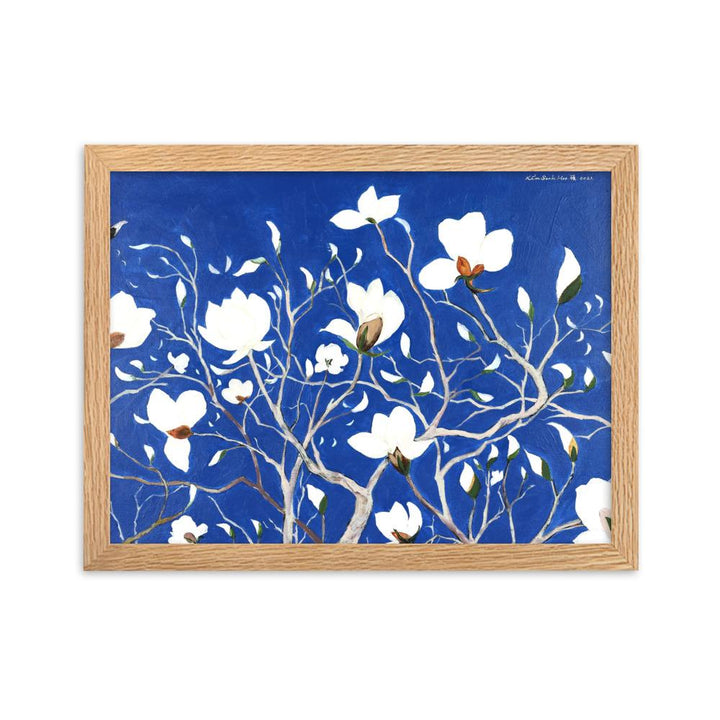 A Thousand, Splendid Magnolia - Poster im Rahmen Seokhee Kim Oak / 30×40 cm artlia