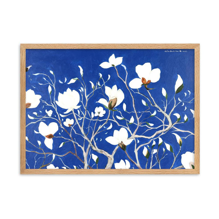 A Thousand, Splendid Magnolia - Poster im Rahmen Seokhee Kim Oak / 50×70 cm artlia