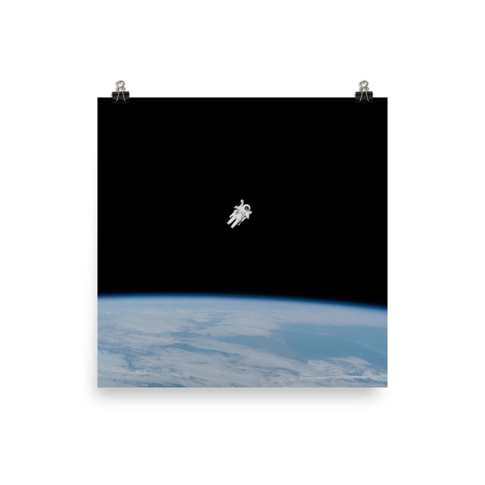 Astronaut im Weltraum - Poster NASA 25x25 cm artlia