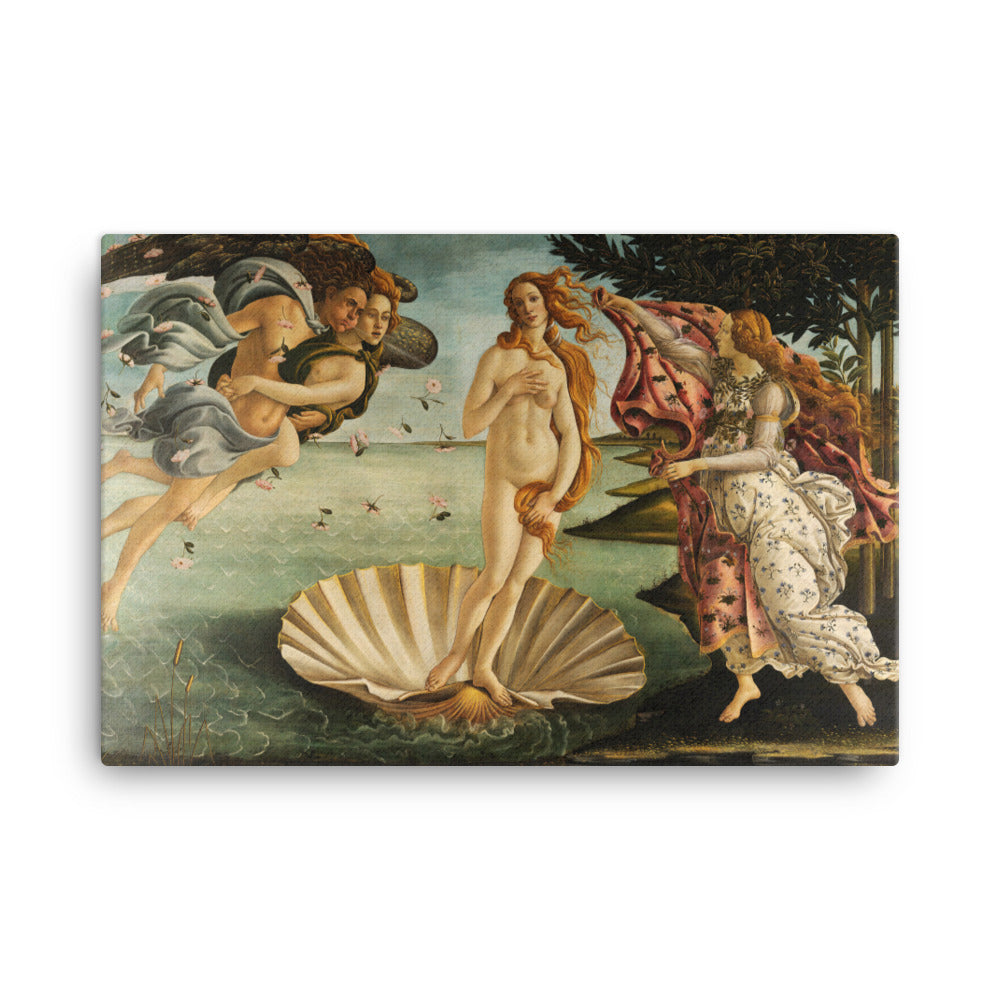 Birth of Venus, Sandro Botticelli - Leinwand Sandro Botticelli 61x91 cm artlia