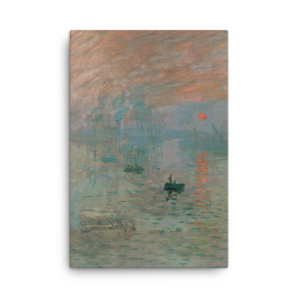 Claude Monet, Impression, Sonnenaufgang - Leinwand Claude Monet 61x91 cm artlia