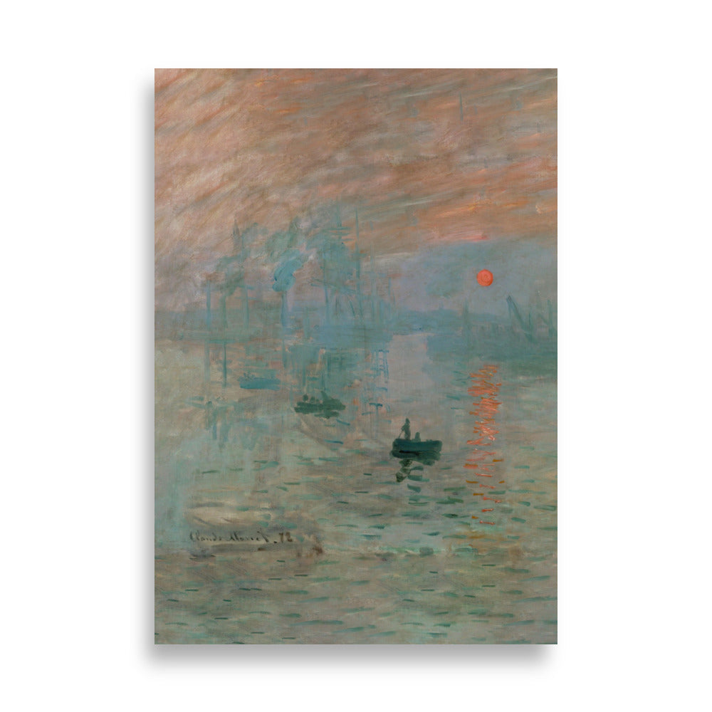 Claude Monet, Impression, Sonnenaufgang - Poster Claude Monet 21×30 cm artlia