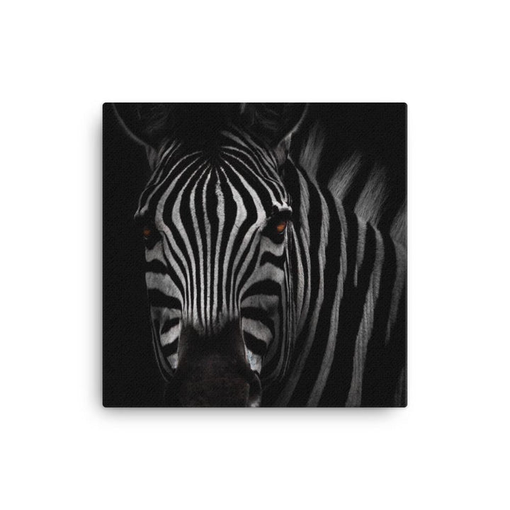 das Starren des Zebras - Leinwand Kuratoren von artlia 30x30 cm artlia