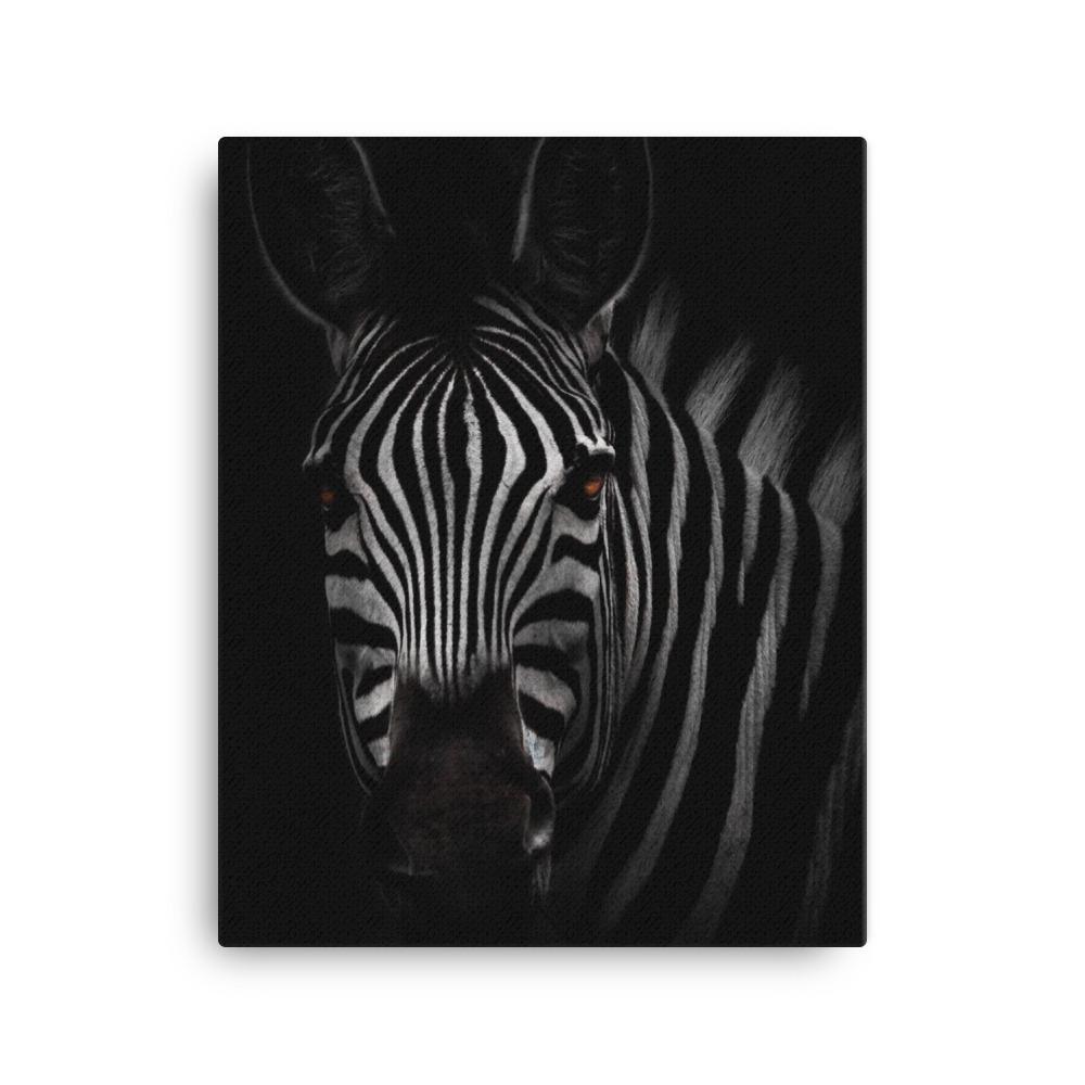 das Starren des Zebras - Leinwand Kuratoren von artlia 41x51 cm artlia