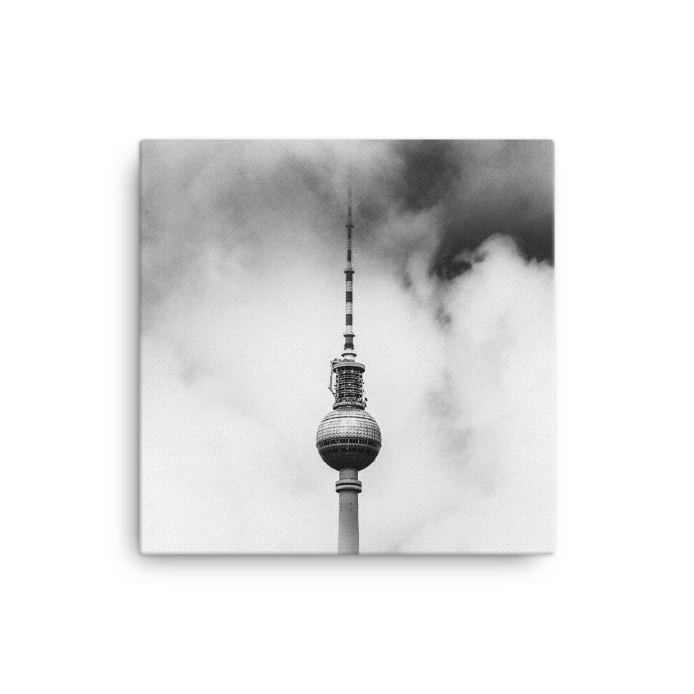 Der Berliner Fernsehturm - Leinwand Kuratoren von artlia 30x30 cm artlia