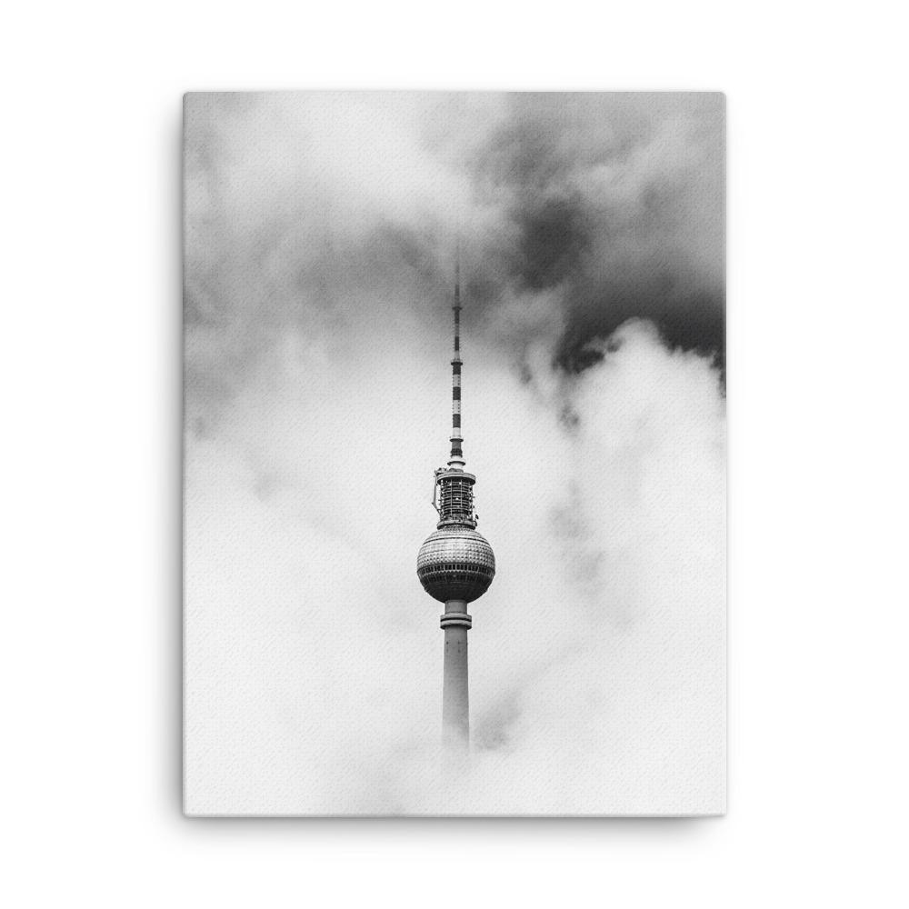 Der Berliner Fernsehturm - Leinwand Kuratoren von artlia 30x41 cm artlia