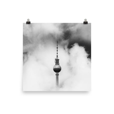 Der Berliner Fernsehturm - Poster Kuratoren von artlia 25x25 cm artlia