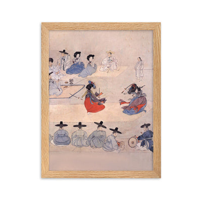 Double Sword Dance, Hyewon - Poster im Rahmen Hyewon Oak / 30×40 cm artlia