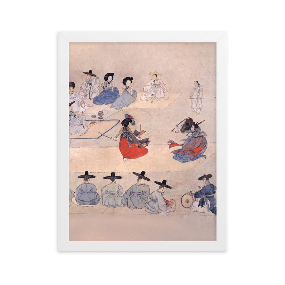 Double Sword Dance, Hyewon - Poster im Rahmen Hyewon Weiß / 30×40 cm artlia