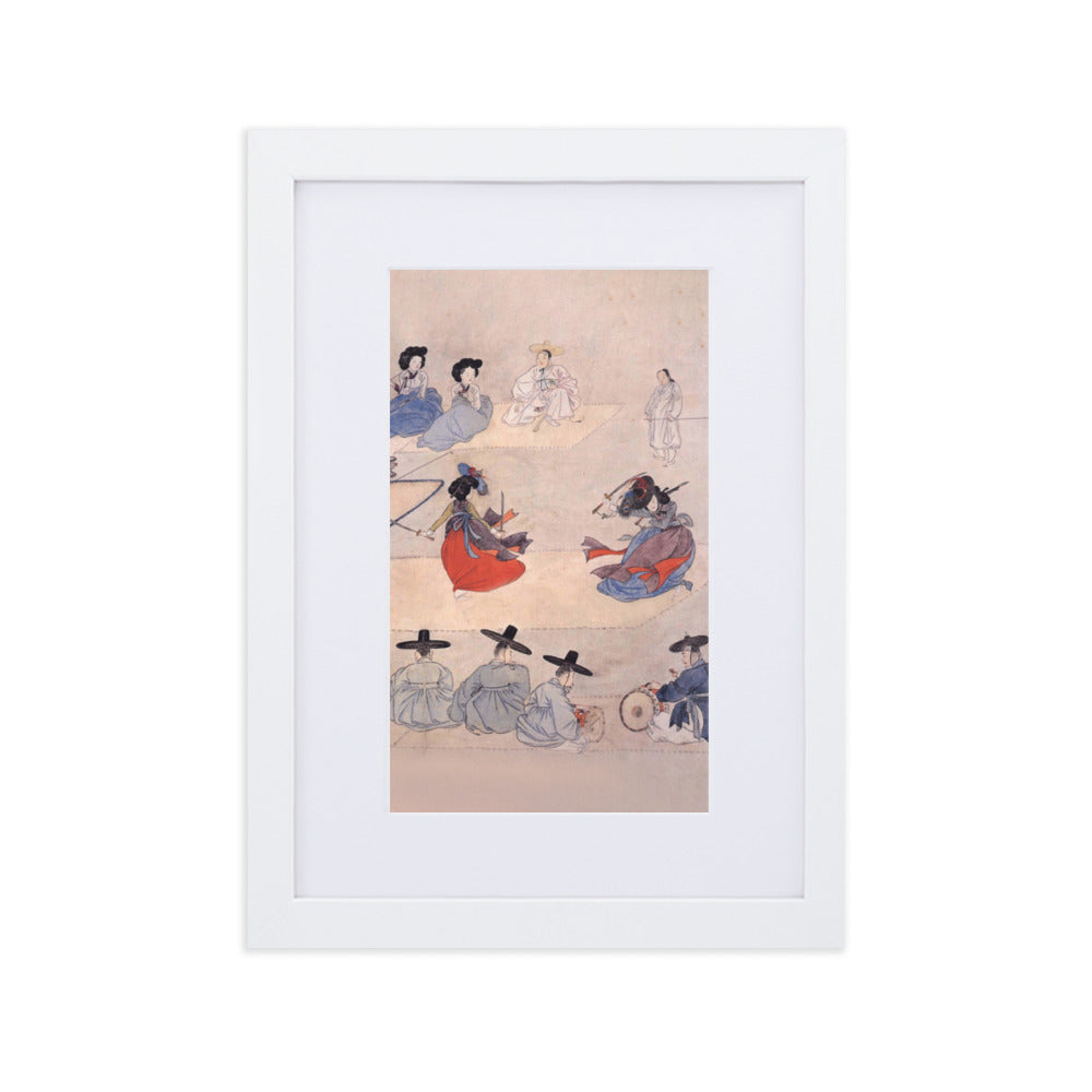 Double Sword Dance, Hyewon - Poster im Rahmen mit Passepartout Hyewon Weiß / 21×30 cm artlia