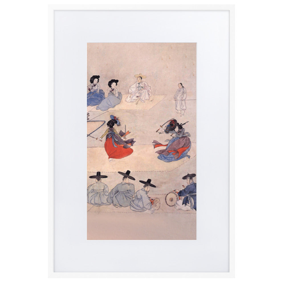 Double Sword Dance, Hyewon - Poster im Rahmen mit Passepartout Hyewon Weiß / 61×91 cm artlia