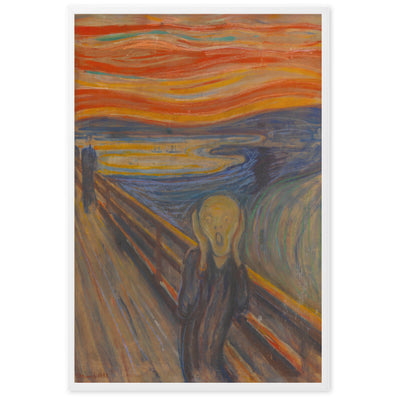 Edvard Munch, The Scream - Poster im Rahmen Edvard Munch Weiß / 61×91 cm artlia