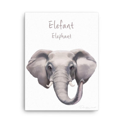 Elefant - Leinwand dear.bon.vivant 30x41 cm artlia