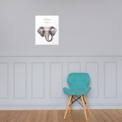 Elefant - Poster für Kinder dear.bon.vivant 41x51 cm artlia