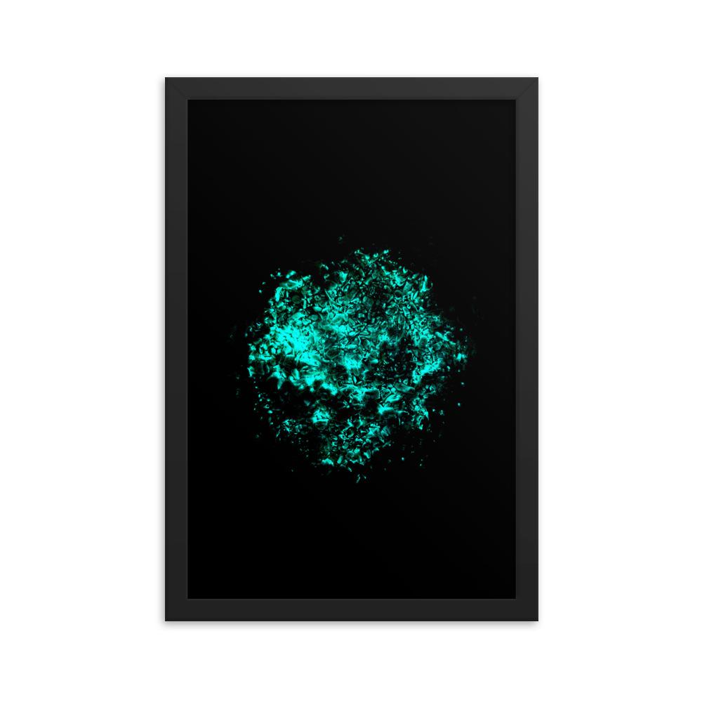 Emerald Planet - Poster im Rahmen artlia Schwarz / 12×18 artlia