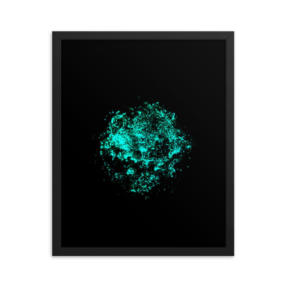 Emerald Planet - Poster im Rahmen artlia Schwarz / 16×20 artlia