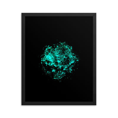 Emerald Planet - Poster im Rahmen artlia Schwarz / 16×20 artlia