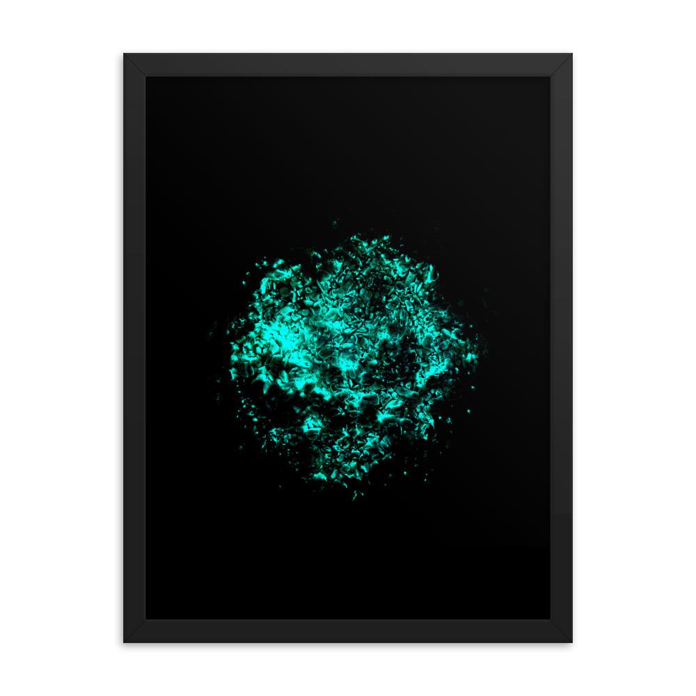 Emerald Planet - Poster im Rahmen artlia Schwarz / 18×24 artlia