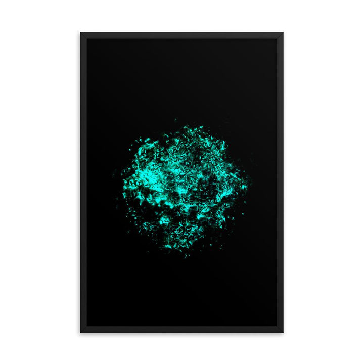 Emerald Planet - Poster im Rahmen artlia Schwarz / 24×36 artlia